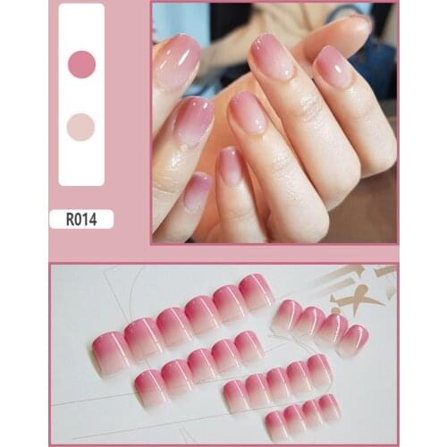24Pcs Self-adhesive Waterproof Full Cover False Nails DIY Stickers Decal Decor