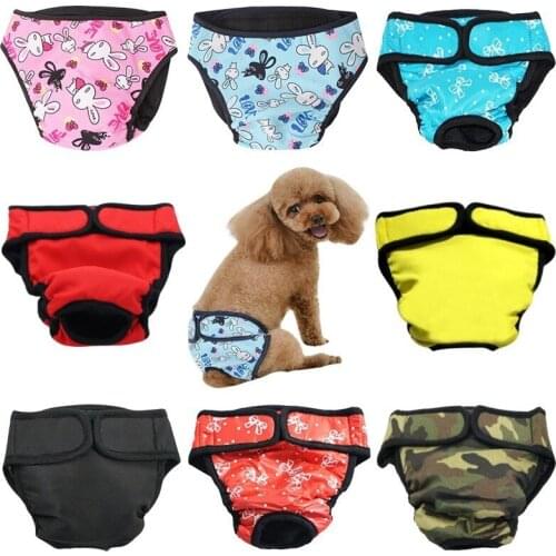 Dog Physiological Pants XS-XXL Diaper Sanitary Washable Female Dog Shorts Panties Menstruation Underwear Briefs Jumpsuit For Dog