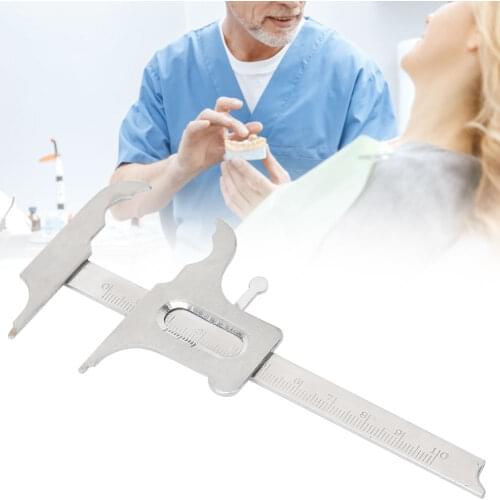 Dental Stainless Steel Vernier Calipers Orthodontic Ruler Dental Accessory