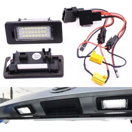 LED License Plate Light Fit for Skoda Octavia 3 Superb B6 Rapid Combi Yeti 5L Fabia Mk2 Mk3 LED License Plate Light