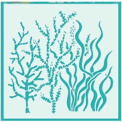 Seaweed Grass Plant 2021 NEW Stencils for DIY Scrapbooking Album Stamp Make Paper Card Embossing New Die Cut
