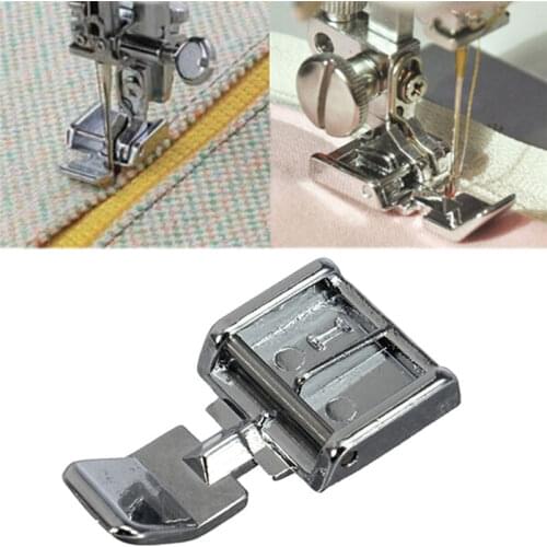 1PCS 2 Sides Metal Zipper Presser Foot Feet For Snap-on Sewing Machine Sewing Accessory High Quality