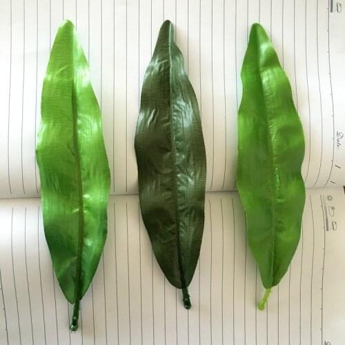 20pcs 20cm Decor Green Artificial Tulip Leaf Flower For Wedding Home Decoration Foliage DIY Scrapbooking Craft Fake Flower