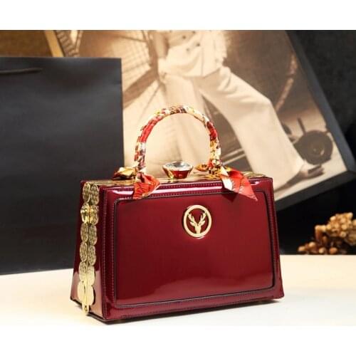 2020 new fashion Cowhide Leather Women Handbag portable small evening bag leather female Hard Box bag shoulder messenger bags