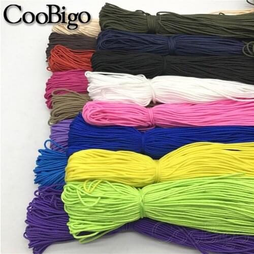 1pcs 50ft 2mm Dia. Parachute Cord Lanyard Rope Mil Spec Type One Strand Climbing Camping Survival Equipment DIY Jewelry Making