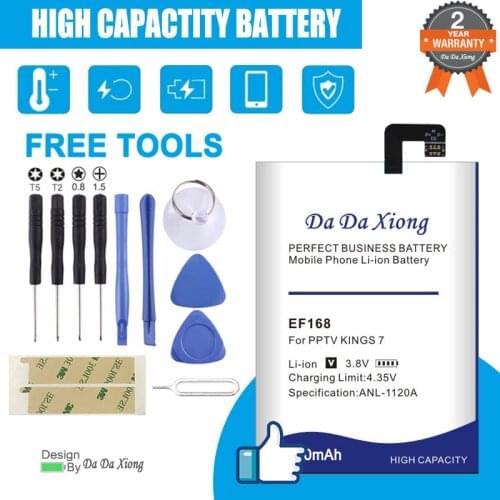 6200mAh EF168 Battery For PPTV King7 King7S PP6000 Mobile Phone High Quality Battery+Tracking Number