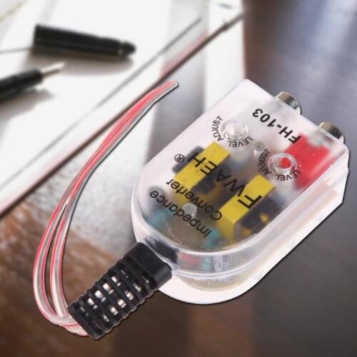 12V Car Stero Radio Speaker High To Low RCA Line Audio Impedance Converte Car Electronics Accessories Car Replacement Parts