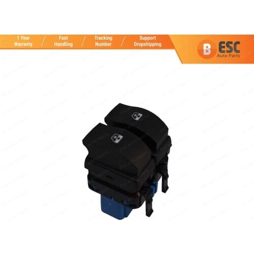 ESC EDP847 Window Control Switch 10-Pin 8200107772 for Renault Megane Scenic MK2