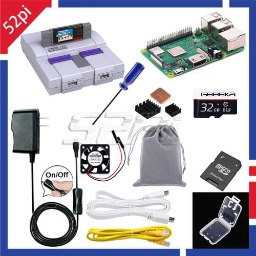 52Pi Retroflag Original SUPERPi CASE-U NESPi Case Kit with Optional Game Controller Carry Bag for Raspberry Pi 3 B Plus /3/2B