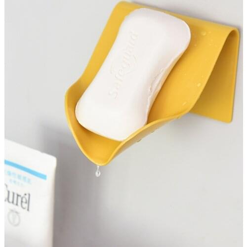 Soap Holder Bathroom Shower Soap Storage Box Dish Plates saver Drainage Plastic container Free Drilling Wall Shelf Bath Tray