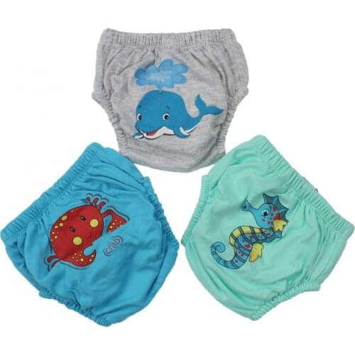 Baby Boy Girl Training Panty Underwear 3 Piece Set Initial Potty Training Boys Men Babies Cotton Training Panty Boxer Models