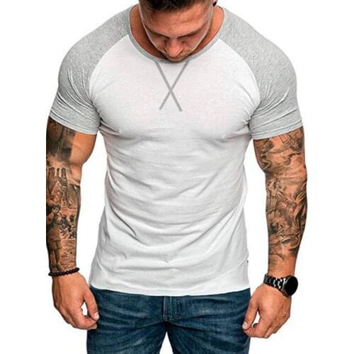 Summer Fashion Patchwork Pocket Men T Shirt Short Sleeve Slim Fit Tees Tops Punk Style Streetwear Cool T-shirt Muscle Shirt