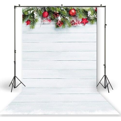 HUAYI Photography Backdrops Christmas Day Celebration Party Decor Photo Background Snowy Wooden Holiday Family Backdrop XT-7526