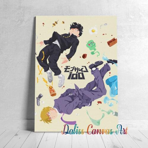 Anime Canvas Psychic mob psycho 100 Pictures Home Decoration Paintings Poster HD Prints Wall Art Modular Living Room Framed
