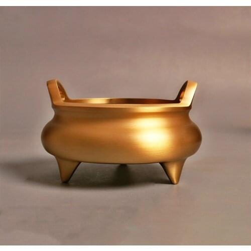 Copper incense burner king size dedicated to the Buddha