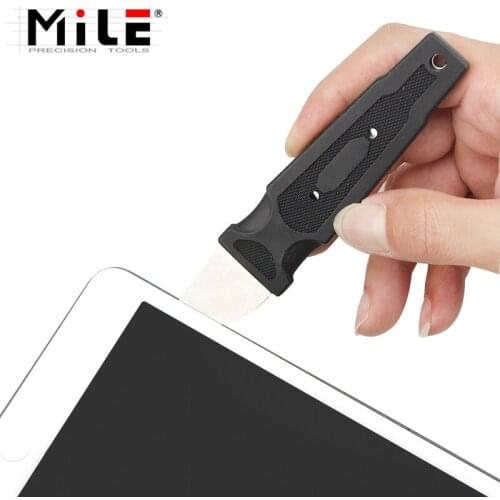 MILE Metal Opening Pry Repair Tools For iPhone iPod iPad Netebook Flexible Steel Blade Scraper Ergonomic Handle