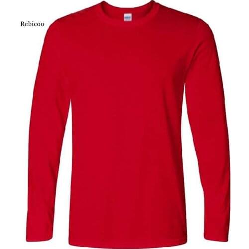 Mens Long Sleeve T-Shirts Spring Autumn Casual o Neck t Shirt New Fashion Fitness Tops&tees Homme Camisetas