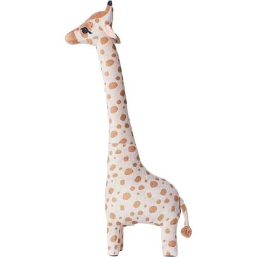 23cm Cartoon Cotton Giraffe Soft Doll Animal Stuffed Toy for Home Decor Kids Gift Home Figurines Decoration Craft Ornament