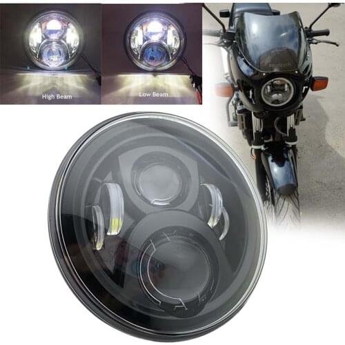 Newest 7 inch LED Full Halo Headlights 7" Motorcycle Projector Headlamp For Honda CB 400 500 1300 Hornet 250 600 900 VTR 250