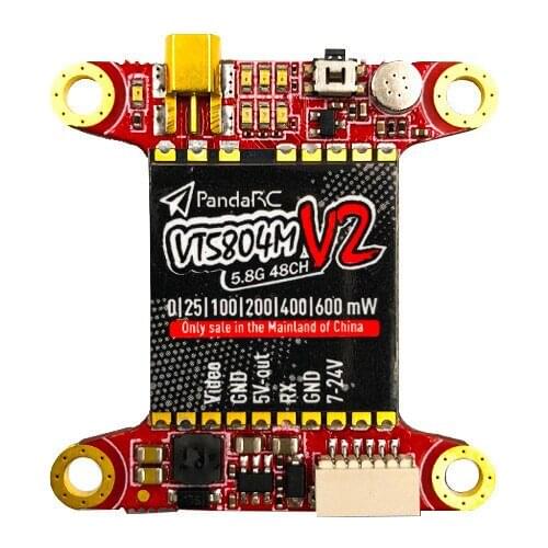 PandaRC VT5804M V2 0-600mW Switchable 48CH FPV Transmitter VTX RC Transmitter And Receiver Board for RC FPV Racing Drone