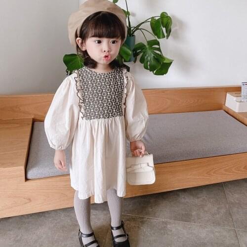 Girl Dress Kids Baby Clothes 2021 Spring Summer Toddler Outwear School Beach Party Uniform Dresses Cotton Children Clothing