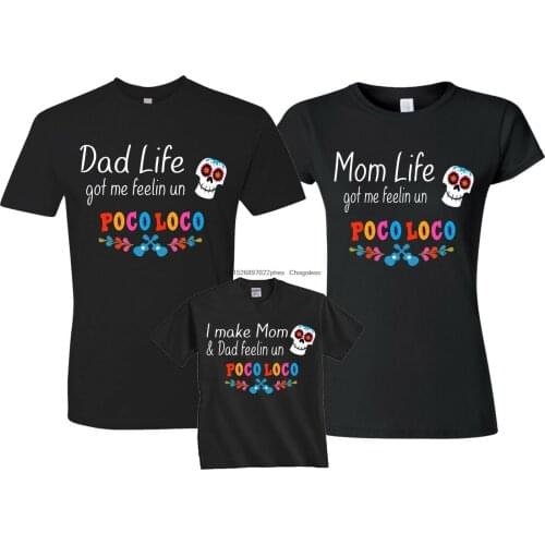 Poco loco Dad Mom kids Family Hubby Wifey Teacher Funny Cute Gift T-SHIRTS