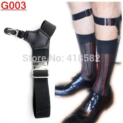 G003--New Fashion sexy sock garter for men and women Single button adjustable garters Min.1 Pair free drop shipping