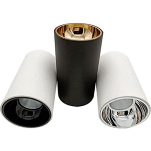 Surface mounted downlight round 5W 10W 15W 20W AC85-265V spotlight background wall light COB ceiling ceiling spotlight