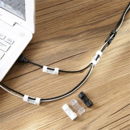 Wire Storage Clips Buckle Cable Housing Data Line Manager Securing Cable Clamp Finishing Fixed Decor Tool 20pcs/16Pcs