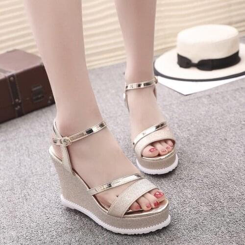Zapatos Wedges Shoes For Women Platform Sandals Fashion Woman Heels Open Toe Platform Shoes Summer Casual Ladies Wedge Sandals