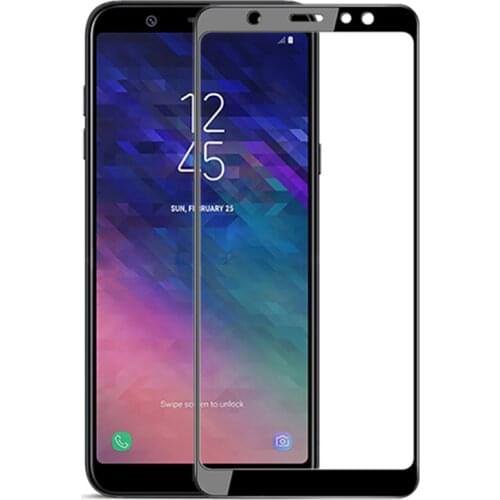 Glass For Samsung A6 / A6 Plus 2018 Full Cover Screen Protective Tempered Glass For Samsung Galaxy A6+ / A6 2018 Glass