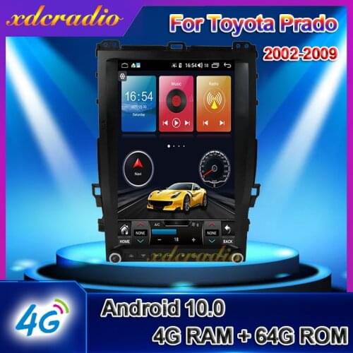 Xdcradio 13.6" Tesla Styel Screen Android 9 Car Radio For Toyota Prado 120 DVD Multimedia Player GPS Navigation Carplay Stereo