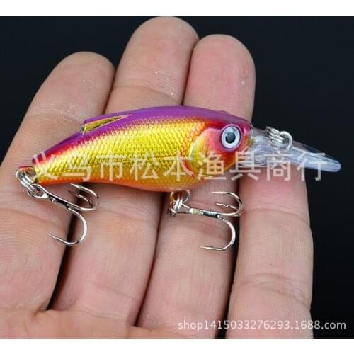 160pcs/lot 0.32OZ 9.1g classic bait lures hard bait lures bait 2.95" 7.5cm little fat rock bait dw-1339