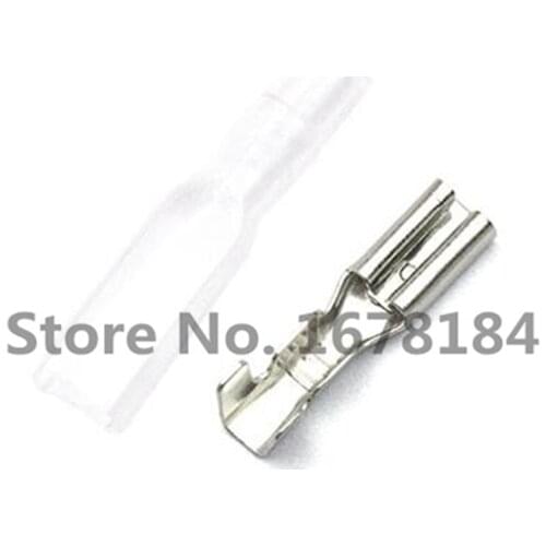2.8 mm With Transparent Sheath Inserted Spring 2.8mm Female Connector Terminal Faston With Insulator For Wire