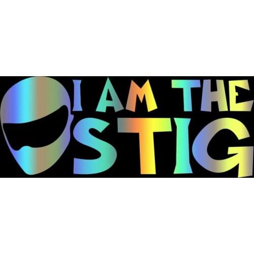 40181# Die-Cut Vinyl Decal I AM THE STIG Car Sticker Waterproof Auto Decors on Car Body Bumper Rear Window