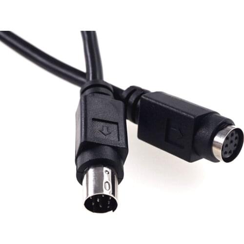 5pcs Circular MINI Din Connector 8 pin Plug to Receptalce Male female adapter Cable conventer PLC shielded wires