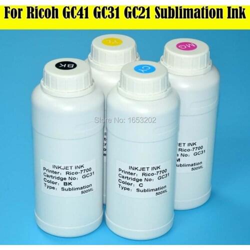 500ml/PC GC41 Sublimation Ink For Ricoh For Ricoh SG7100DN SG3100SF SG3100SNW SG2100N SG2100L SG2010L SG2010N SG3110 Printer Ink