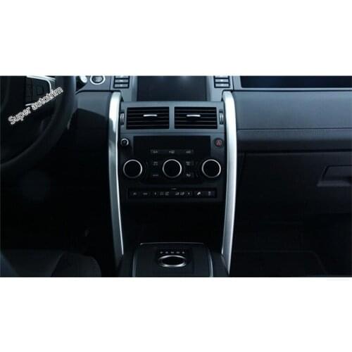 Lapetus Accessories Interior Central Control Decor Strip Cover Trim Fit For Land Rover Discovery Sport 2015 - 2019 Metal