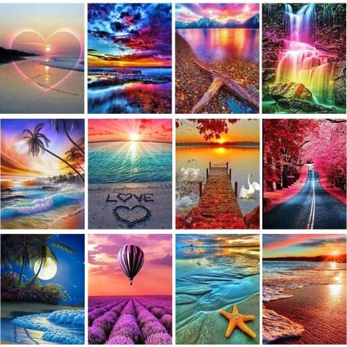 DOHAWIZS 5D Diamond Painting 5d Mosaic Art Landscape Diamond Embroidery Kits Sales Cross Stitch Home Fashion Decorative Painting