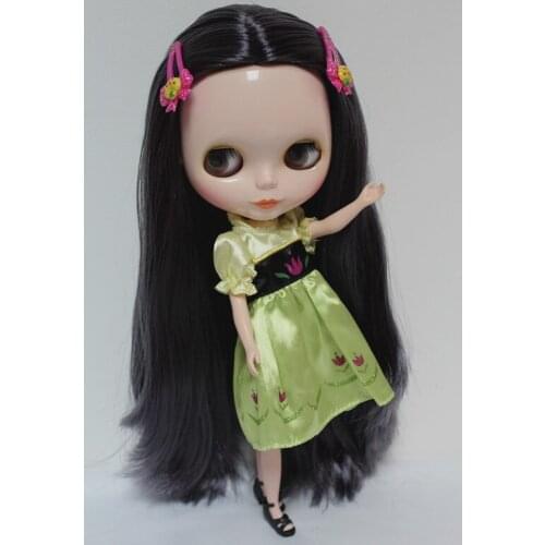Free Shipping big discount RBL-67DIY Nude Blyth doll birthday gift for girl 4 colour big eyes dolls with beautiful Hair cute toy