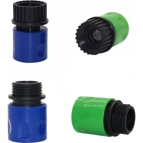 Quick Connector with 3/4" Male Thread Agriculture Quick Coupling Pipe Connector Garden Irrigation Fittings 1 Pcs