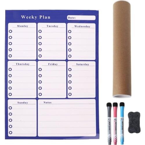 A3 Weekly Planner Soft Magnetic Whiteboard Fridge Magnets Drawing Message Board