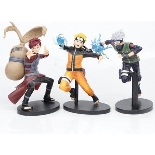 Naruto Sasuke Kakashi Genuine 20cm Fig Doll Kawaii Action Figure Anime Figure Anime Childrens Gifts Naruto