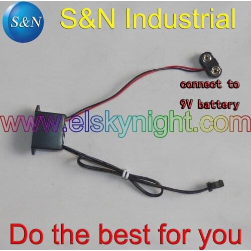 Flexible EL wire 9v inverter can drive el wire 1-5M with Free shipping