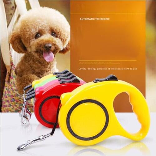 Colorful Retractable Dog Leash Extending Puppy 3m/5m Walking Leads Pet Dog Running Leashes Hands Freely Great For Walking Dog