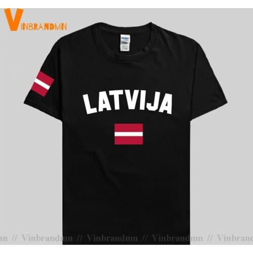 Latvia Latvija men t shirts fashion jerseys nation team 100% cotton t-shirt clothing tees country sporting flag Latvian LVA Tops