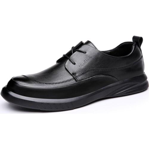 Mazefeng Business Luxury OXford Shoes Men Breathable PU Leather Shoes Rubber Formal Dress Shoes Male Office Party Wedding Shoes