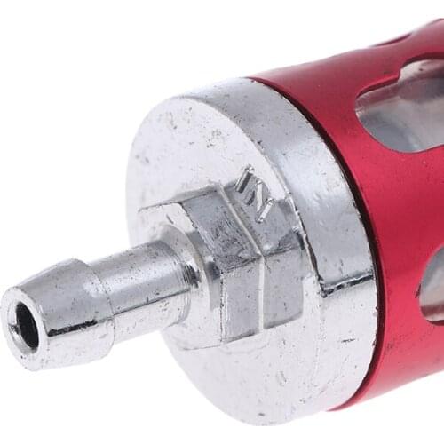 Motorcycle Gas Fuel Filter Fits 8mm 1/4'' Inline Universal Hose Filters