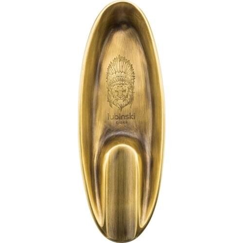 LUBINSKI Boat Style Smoking Ashtray Handmade Pure Copper Pocket Cigarette Cigar Ash Tray Travel Cigar Ashtray For COHIBA New