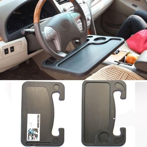 Car Portable Mini Desk Notebook Stand Holder Multi Back Seat Laptop Tray Steering Wheel Computer Food Drink Holder Table Styling